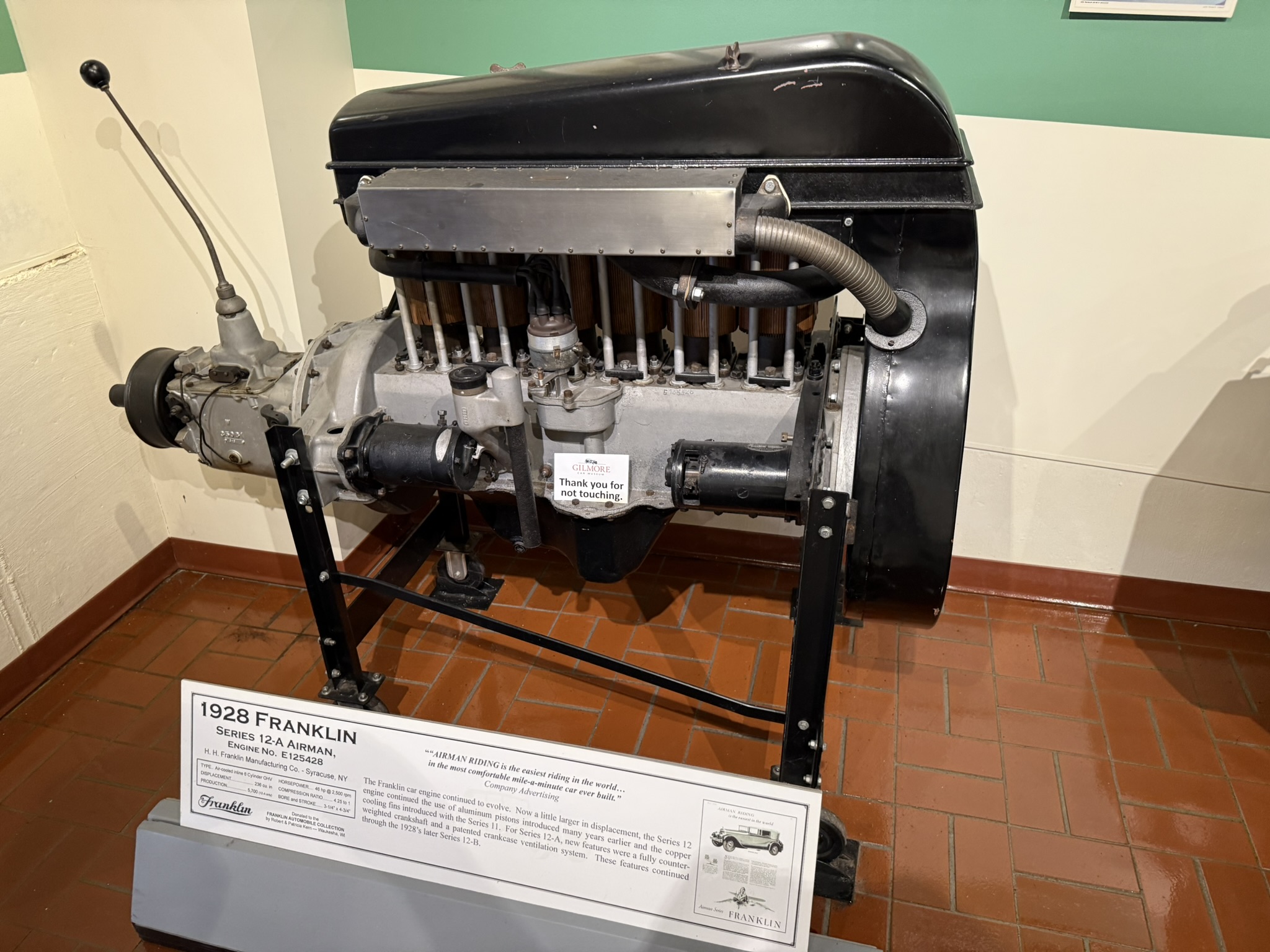 1928 Franklin Series 12-A Airman engine